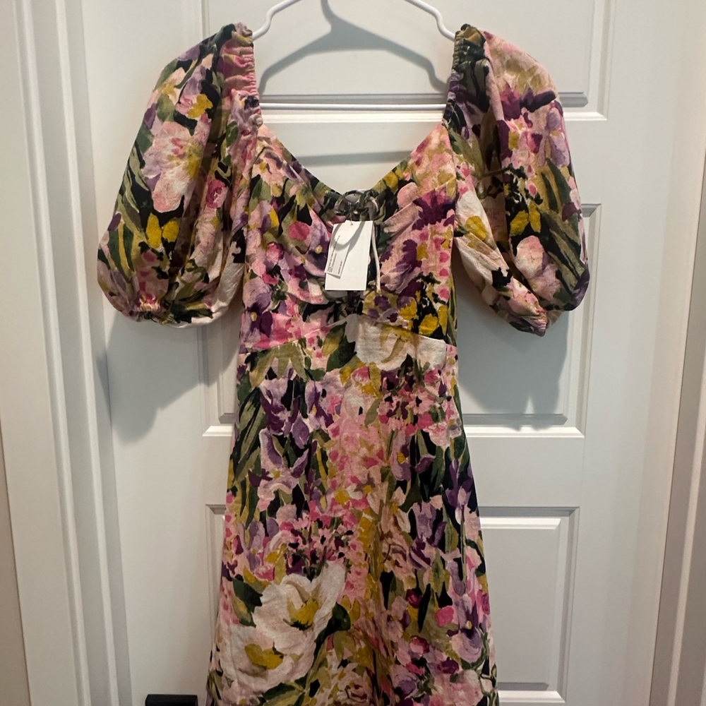 Floral Puff Sleeve Dress